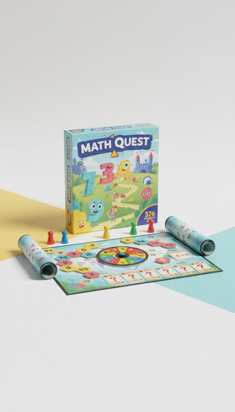 Math Quest Board Game Boxed Set